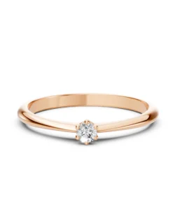 Solitaire Ring (Round), 0.15 ct — 101-10027(3.4) - Image 9