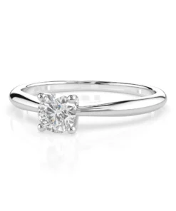 Solitaire Ring (Round), 0.3 ct — 101-10021(4.2) - Image 3