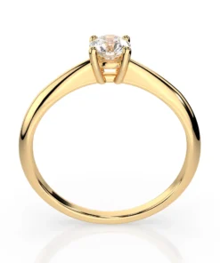 Solitaire Ring (Round), 0.3 ct — 101-10021(4.2) - Image 5