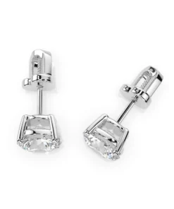 Alternative view of Solitaire Butterfly Earring (Round), 1.4 ct — 102-10012/1(5.7)