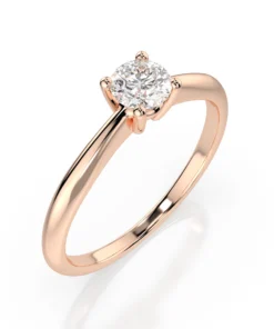 Solitaire Ring (Round), 0.3 ct — 101-10021(4.2) - Image 7