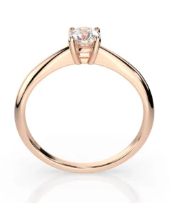 Solitaire Ring (Round), 0.3 ct — 101-10021(4.2) - Image 8