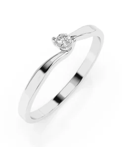 Solitaire Ring (Round), 0.04 ct — 101-10032(2.2)