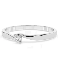 Solitaire Ring (Round), 0.04 ct — 101-10032(2.2) - Image 3