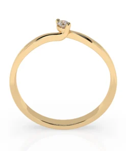Solitaire Ring (Round), 0.04 ct — 101-10032(2.2) - Image 5