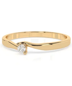 Solitaire Ring (Round), 0.04 ct — 101-10032(2.2) - Image 6