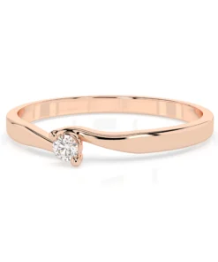 Solitaire Ring (Round), 0.04 ct — 101-10032(2.2) - Image 9