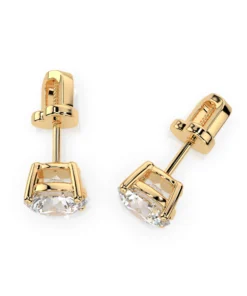 Solitaire Butterfly Earring (Round), 1.4 ct — 102-10012/1(5.7) - Image 5