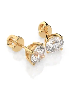 Solitaire Butterfly Earring (Round), 1.4 ct — 102-10012/1(5.7) - Image 6