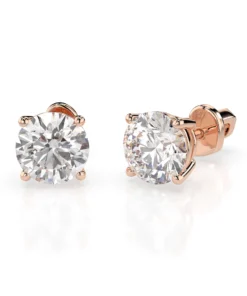 Solitaire Butterfly Earring (Round), 1.4 ct — 102-10012/1(5.7) - Image 7