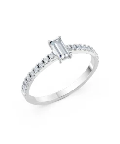 Solitaire Eternity Ring, 0.3 ct — 101-10191(0.30)BAQ