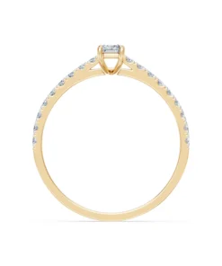 Solitaire Eternity Ring, 0.3 ct — 101-10191(0.30)BAQ - Image 5