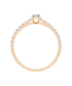 Solitaire Eternity Ring, 0.3 ct — 101-10191(0.30)BAQ - Image 8