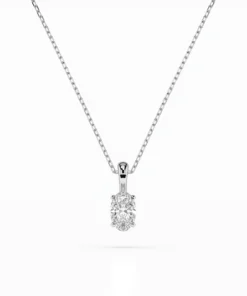 Solitaire Necklace (Oval), 0.3 ct — 104-10069(0.30)OV