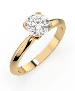 Solitaire Ring (Round), 0.5 ct — 101-10089(5.1) - Image 4
