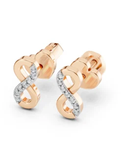 Minimalism Earring (Round), 0.09 ct — 102-10092 - Image 9