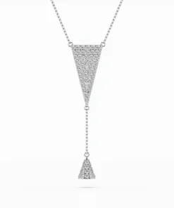 Minimalism Necklace (Round), 0.41 ct — 104-10018/2