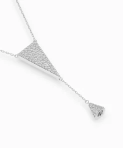 Minimalism Necklace (Round), 0.41 ct — 104-10018/2 - Image 3