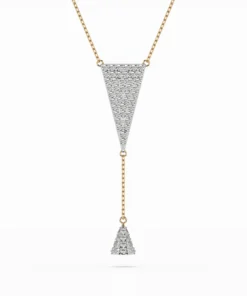 Minimalism Necklace (Round), 0.41 ct — 104-10018/2 - Image 4