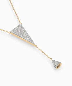 Minimalism Necklace (Round), 0.41 ct — 104-10018/2 - Image 6