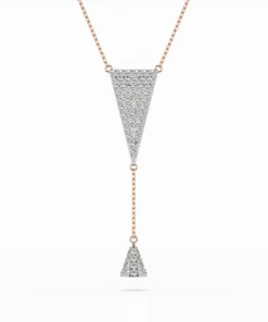 Minimalism Necklace (Round), 0.41 ct — 104-10018/2 - Image 7