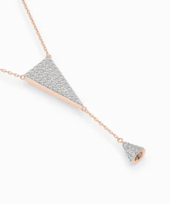 Minimalism Necklace (Round), 0.41 ct — 104-10018/2 - Image 9