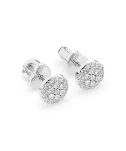 Alternative view of Illusion Earring (Round), 0.16 ct — 102-10072