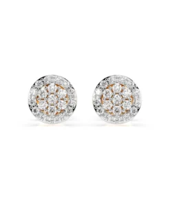 Illusion Earring (Round), 0.16 ct — 102-10072 - Image 4