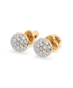 Illusion Earring (Round), 0.16 ct — 102-10072 - Image 6