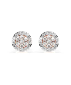 Illusion Earring (Round), 0.16 ct — 102-10072 - Image 7