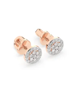 Illusion Earring (Round), 0.16 ct — 102-10072 - Image 8