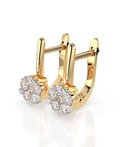Illusion Earring (Round), 0.2 ct — 102-10015/1(3.0) - Image 5
