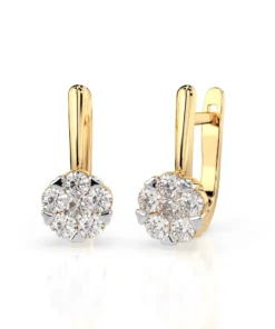 Illusion Earring (Round), 0.2 ct — 102-10015/1(3.0) - Image 6