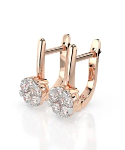 Illusion Earring (Round), 0.2 ct — 102-10015/1(3.0) - Image 8