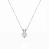 Solitaire Necklace (Princess), 0.3 ct — 104-10070(0.30)PR