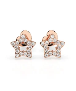 Minimalism Earring (Round), 0.18 ct — 102-10054 - Image 7