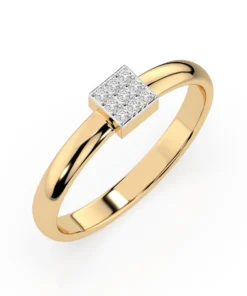 Illusion Ring (Round), 0.05 ct — 101-10063 - Image 4