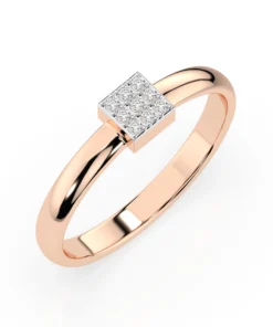 Illusion Ring (Round), 0.05 ct — 101-10063 - Image 7