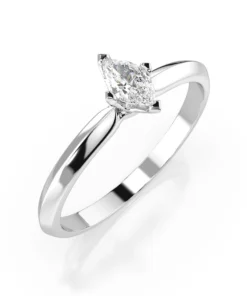Solitaire Ring (Marquise), 0.1 ct — 101-10181/1(0.10)MARQUISE