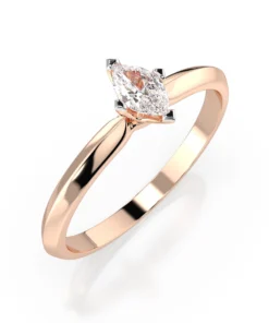 Solitaire Ring (Marquise), 0.15 ct — 101-10181/1(0.15)MARQUISE - Image 7