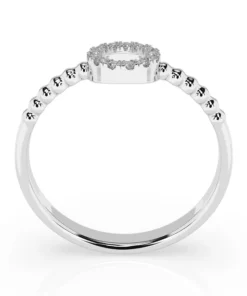 Alternative view of Minimalism Ring (Round), 0.08 ct — 101-10055