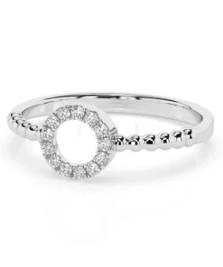 Minimalism Ring (Round), 0.08 ct — 101-10055 - Image 3