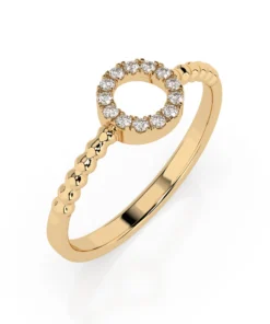 Minimalism Ring (Round), 0.08 ct — 101-10055 - Image 4