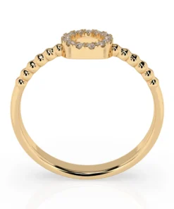 Minimalism Ring (Round), 0.08 ct — 101-10055 - Image 5