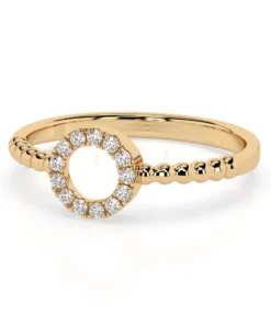 Minimalism Ring (Round), 0.08 ct — 101-10055 - Image 6