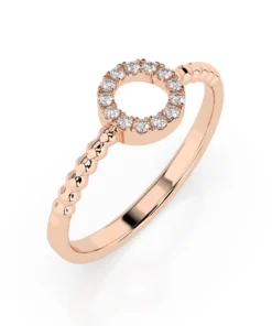 Minimalism Ring (Round), 0.08 ct — 101-10055 - Image 7