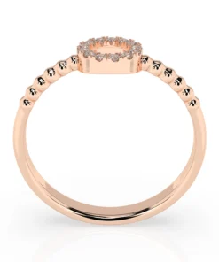 Minimalism Ring (Round), 0.08 ct — 101-10055 - Image 8