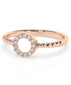Minimalism Ring (Round), 0.08 ct — 101-10055 - Image 9