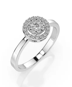 Illusion Ring (Round), 0.03 ct — 101-10018/1(2.0)