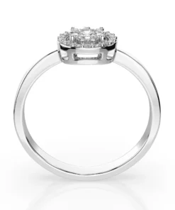 Alternative view of Illusion Ring (Round), 0.03 ct — 101-10018/1(2.0)